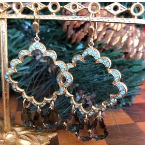 Catherine Popesco 14k Gold Plated Earrings NWOT